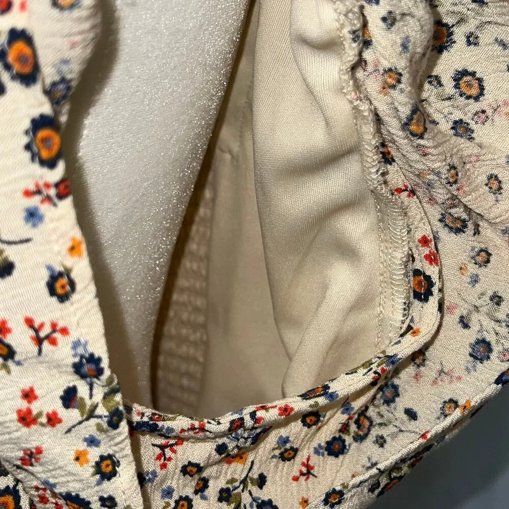 Maurices Multi-Floral Smocked Peplum Top - Picture 9 of 16